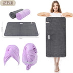 SUNLAND Microfiber Hair Towels Anti Frizz Hair Drying Towel Super Absorbent - Image 4