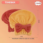 2Pcs Microfiber Hair Towel Wrap - Image 2
