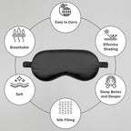 Amrules Sleep Mask Set of 2, Adjustable Silk Eye Mask - Image 4