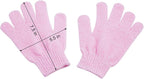 10 Pairs Exfoliating Gloves, Made of 100% Nylon, 10 Colors Double Sided - Image 7