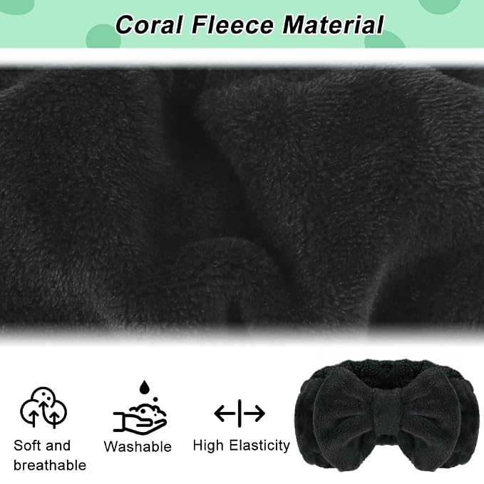 Shintop Spa Headband, Soft Carol Fleece Makeup Headband - Image 3