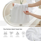 18 Piece Family Bath Towel Set Include 6 Bath Towels, 6 Hand Towels and 6 - Image 6