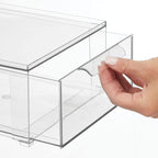 mDesign Plastic Stackable Bathroom Storage Organizer Bin - Image 7