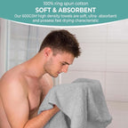 KAHAF COLLECTION 6 Pack Bath Towels Set 100% Ring Spun Cotton, Lightweight - Image 4