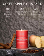 M&SENSE Baked Apple Scented Candles Christmas Decor, Natural Non Toxic - Image 2
