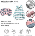 Large Microfiber Hair Towel Cap, Rapid Drying Towel - Image 2