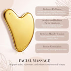Nuanchu Stainless Steel Gua Sha Facial Tool, Metal Gua Sha - Image 5