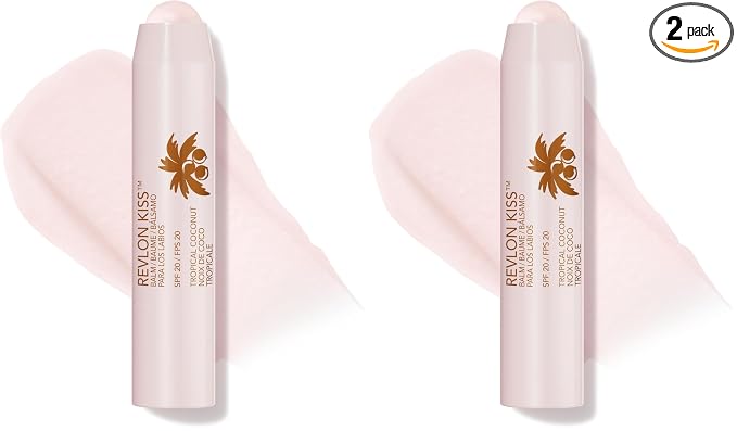 Revlon Tinted Lip Balm, SPF 20, Natural Fruit Oils | Tropical Coconut | Pack of by RevlonConsumerProductsCorp