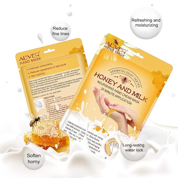 ZIXAOK 5 Pairs Hand Mask Gloves, Moisturizing & Repairing Treatment - Image 8