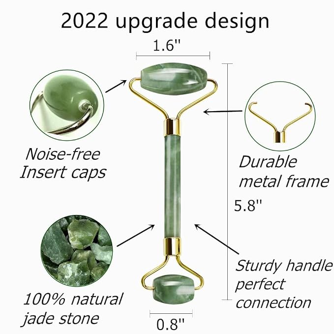 Ysrisny Gua Sha Facial Tools Jade Roller - Image 5