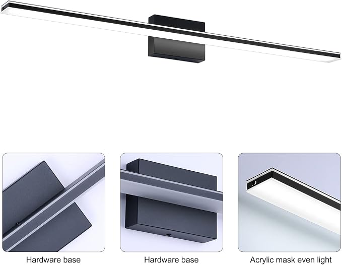 LED Bathroom Light Fixtures 28W Bath Room Lamps 40" Over The Mirror Lighting - Image 3