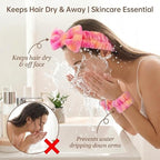 8 Pcs Spa Headband and Wristbands Set - Image 4