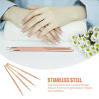Beavorty Triangle Stainless Steel Cuticle Pusher Gel Remover Tool 4-Pcs Nail - Image 8