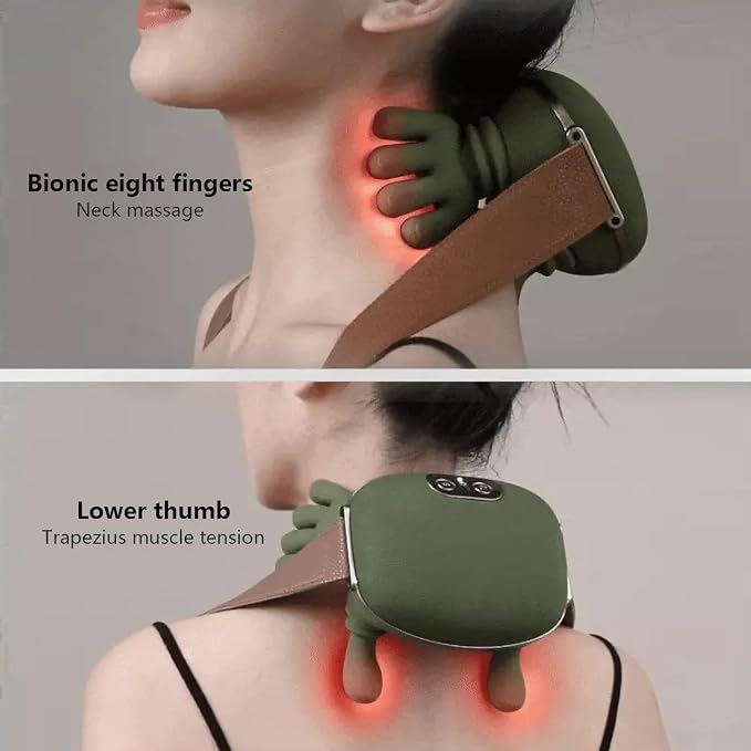 Neck Massager 2025, with Heat Electric Shoulder & Cervical Massage - Image 2