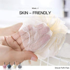 Loofah Sponge Bath Sponge for Women Men 4 Pack - Image 4