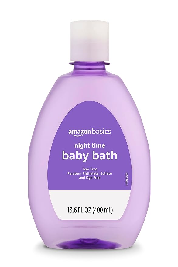 Amazon Basics Tear-Free Night-Time Baby Bath, Lightly Scented, 13.6 Fl Oz by AmazonBasics