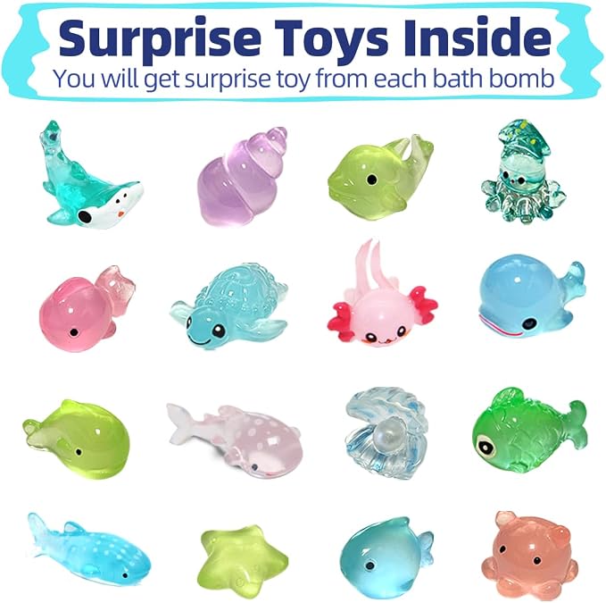 Bath Bombs for Kids with Surprise Toys Inside, 12 Pack Shell Kids Bath Bombs - Image 5