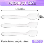 Pndeyo 3pcs Mini Stainless Steel Makeup Spatula, Reusable Cosmetic Cream - Image 2