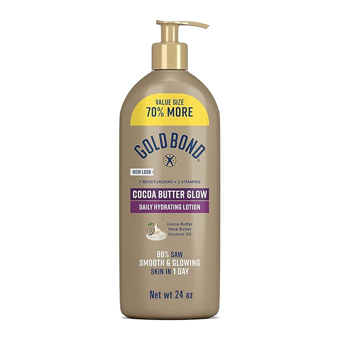 Gold Bond Cocoa Butter Glow Daily Hydrating Lotion by GoldBond