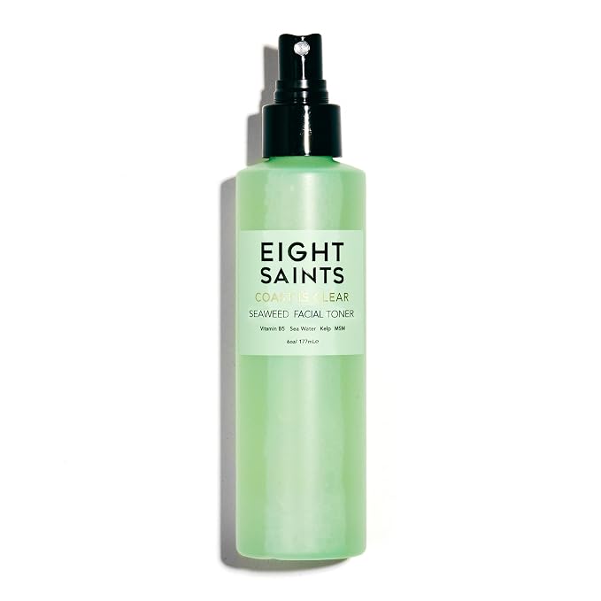 Eight Saints Coast is Clear Seaweed Anti Aging Face Toner, Alcohol Free Toner by EightSaintsSkincare