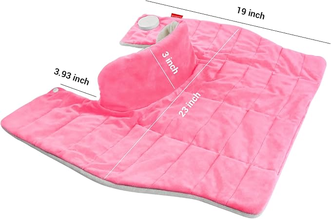 Comfytemp Heating Pad for Neck and Shoulders and Back, 2.6lb Weighted Electric - Image 8