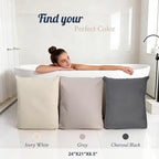 Luxury Bath Pillow for Bathtub, Soft & Comfortable Head Neck & Back Support - Image 7