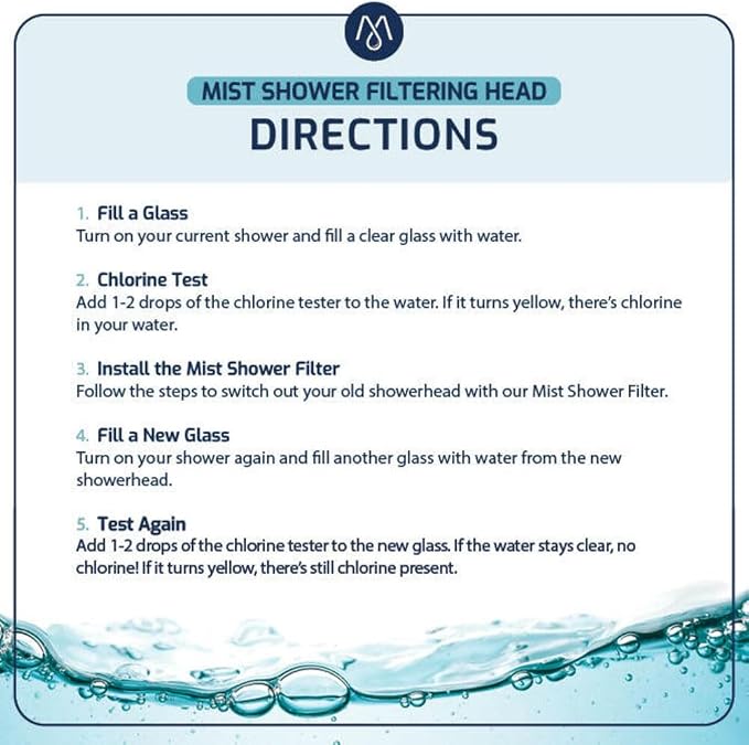Mist Shower Filter Head for Hard Water Improves Skin, and Nails - Image 7