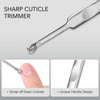GAOY 3-in-1 Cuticle Remover Kit, Professional Cuticle Trimmer, Pusher and Sharp - Image 5