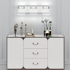 Aipsun Modern Bathroom Vanity Light 3 Light Stainless Steel Chrome Vanity - Image 7
