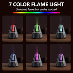 Flame Essential Oil Diffuser, Upgrade 7 Colour Lights Aromatherapy Diffuser - Image 2