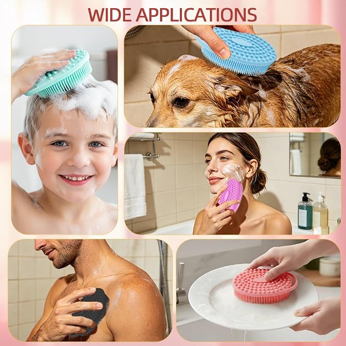 Silicone Body Scrubber 6 Pack Silicone Loofah Exfoliating Body Scrubber Soft - Image 7
