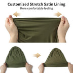 Satin Bonnet Silk Lined Sleep Cap- Adjustable Hair Cover - Image 5