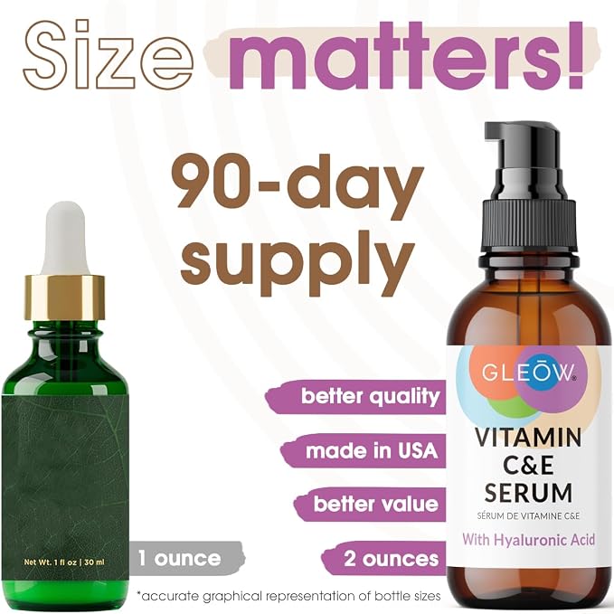 GLEOW Vitamin C Face Serum, Hydrating Vitamin C Serum - Image 2