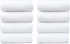 Amazon Basics 8-Pack Soft, Highly Absorbent, Quick-Dry Hand Towels, 100% Cotton - Image 8
