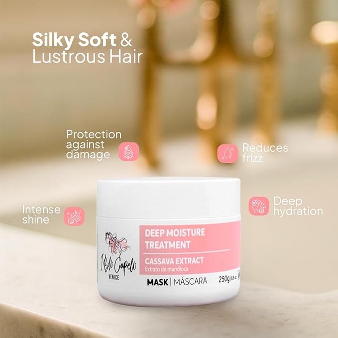 I Belli Capelli Venice Cassava Extract & Argan Oil Hair Mask - - Image 3