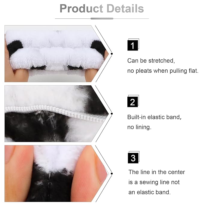 6 Pcs Elastic Microfiber Spa Headband Set - Image 4