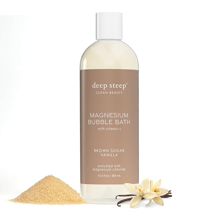 Deep Steep Magnesium Bubble Bath, 15.6 oz – Foaming Soak by DeepSteep