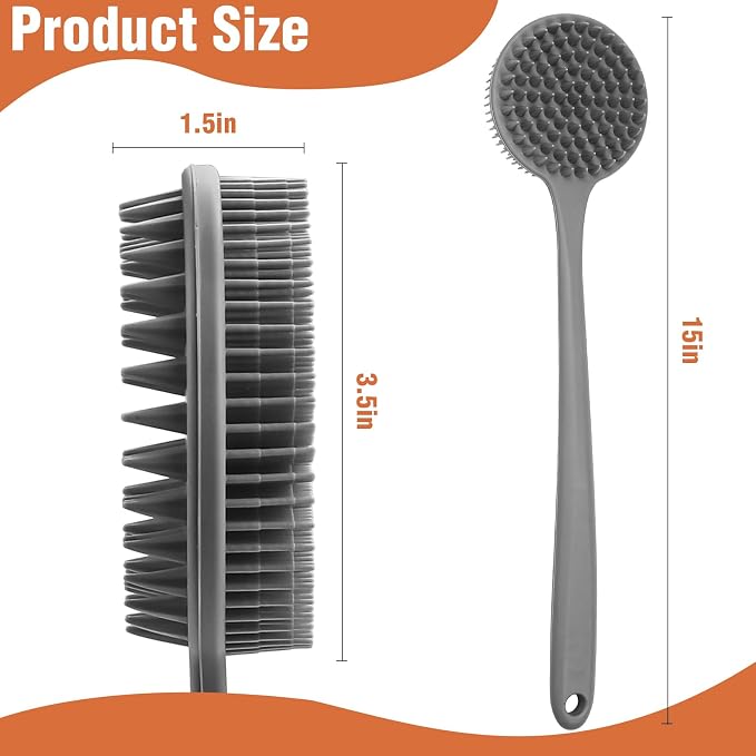 Silicone Body Scrubber for Shower Men Women – Dual-Sided Exfoliating & Massage - Image 2