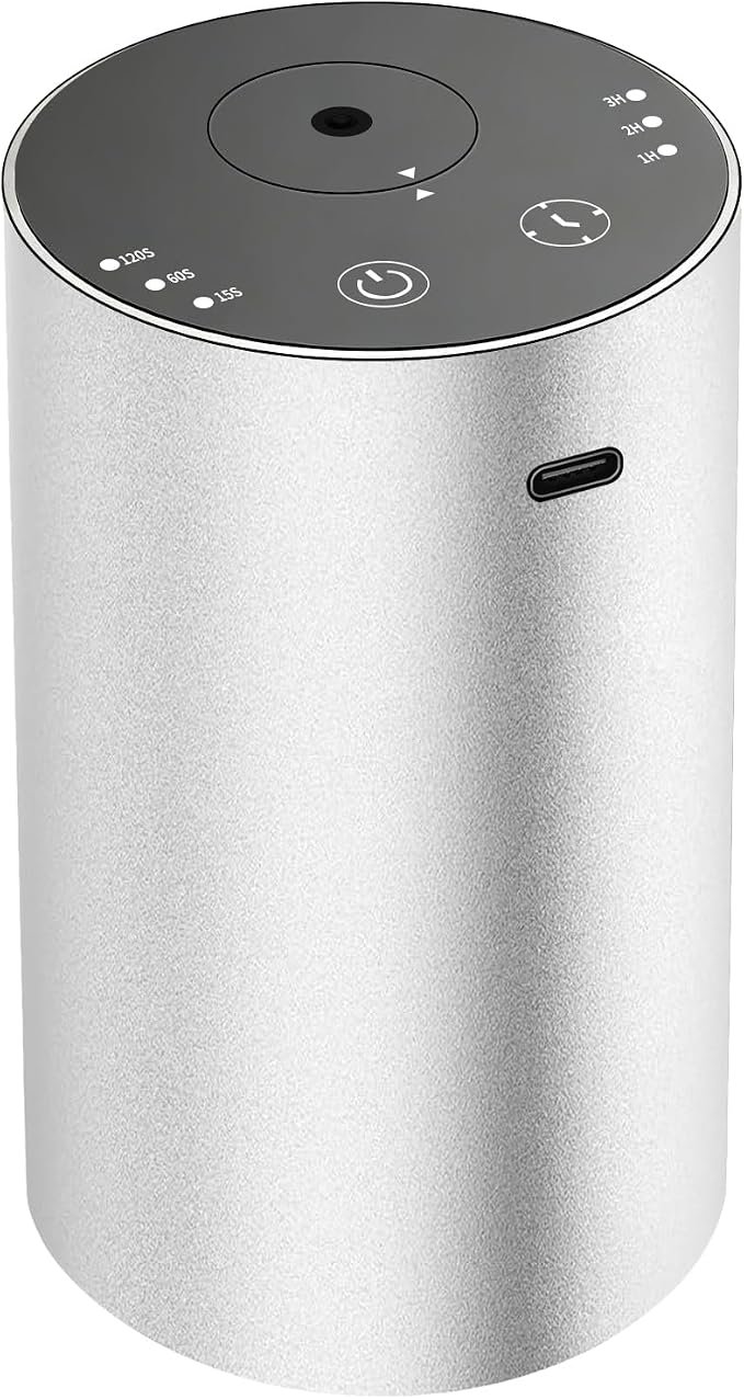 URPOWER Waterless Essential Oil Diffuser: No Water Needed Battery Operated by URPOWER