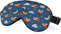 Red Panda Silk Sleep Mask Stars Moon Cloud Night Blue Sleeping Soft Eye Shade by Unknown