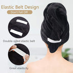 SUNLAND Microfiber Hair Towels Anti Frizz Hair Drying Towel Super Absorbent - Image 7