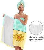 Women’s Spa Wrap Towel and Hair Drying Cap Set – Floral Quick-Dry Bath Wrap - Image 4