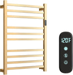 Luxury Heated Towel Rack Wall Mounted Towel Warmers, 10 Bars Towel Warmer Rack by WMHYLYH