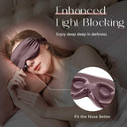 ZIMASILK Adjustable 22 Momme 100% Mulberry Silk Sleep Mask, Upgraded 3D - Image 6