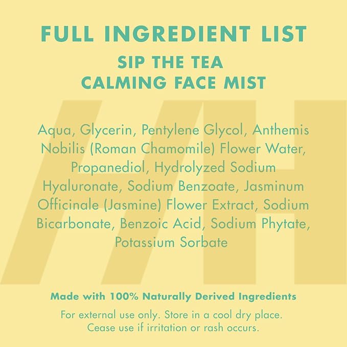 Handmade Heroes Sip The Tea Calming Face Mist Serum – Hydrating Facial Spray - Image 6