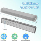 Longer Bathtub Splash Guard for Tub Kids, Bathtub Water Guards Play Shelf for - Image 2