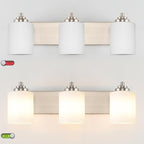 SOLFART Modern Brushed Nickel 3 Light Vanity Sconces - Image 8