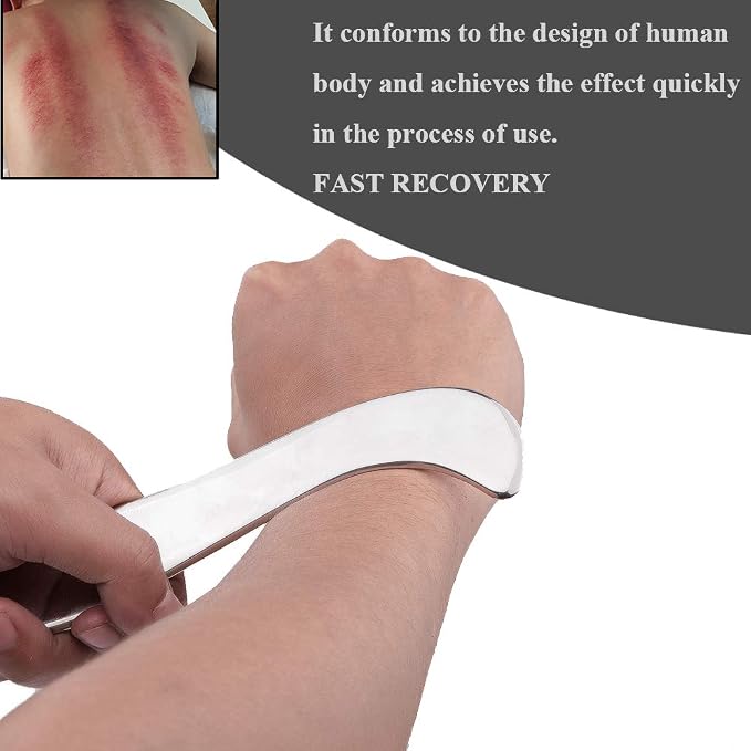 Stainless Steel Gua Sha Scraping Massage Tool-Muscle Scraper - Image 2