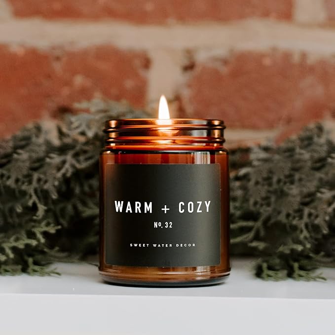 Sweet Water Decor Warm and Cozy Candle | Pine, and Fir Balsam Winter Scented - Image 6