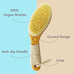 Dry Brushing Body Brush for Lymphatic Drainage-Vegan Dry Brush - Image 3
